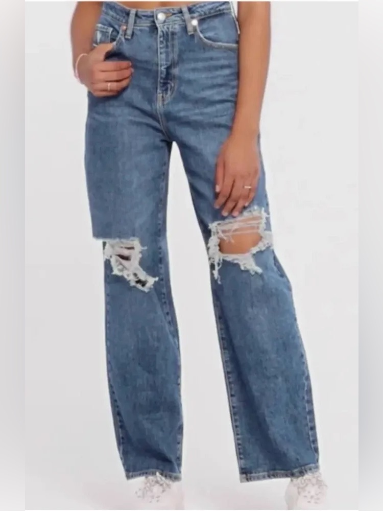 Wild Fable Highest Rise Distressed Baggy Jeans Nwt